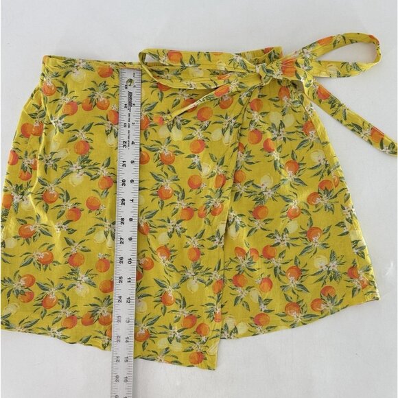 Wild Fable Linen Blend Peach Lightweight Wrap Mini Skirt Size XS‎ Boho Festival - Picture 7 of 9